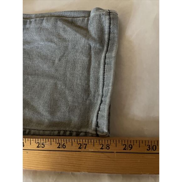 Levi's 502 jeans size 31x28 men slim fit Gray Light wash Cotton denim Y2K Levis - Picture 6 of 12